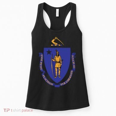 Massachusetts State Flag Us State Flag Women's Tank Top