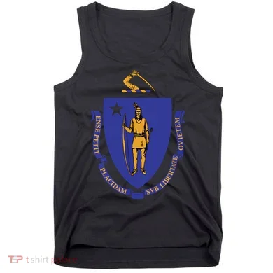 Massachusetts State Flag Us State Flag Tank Top