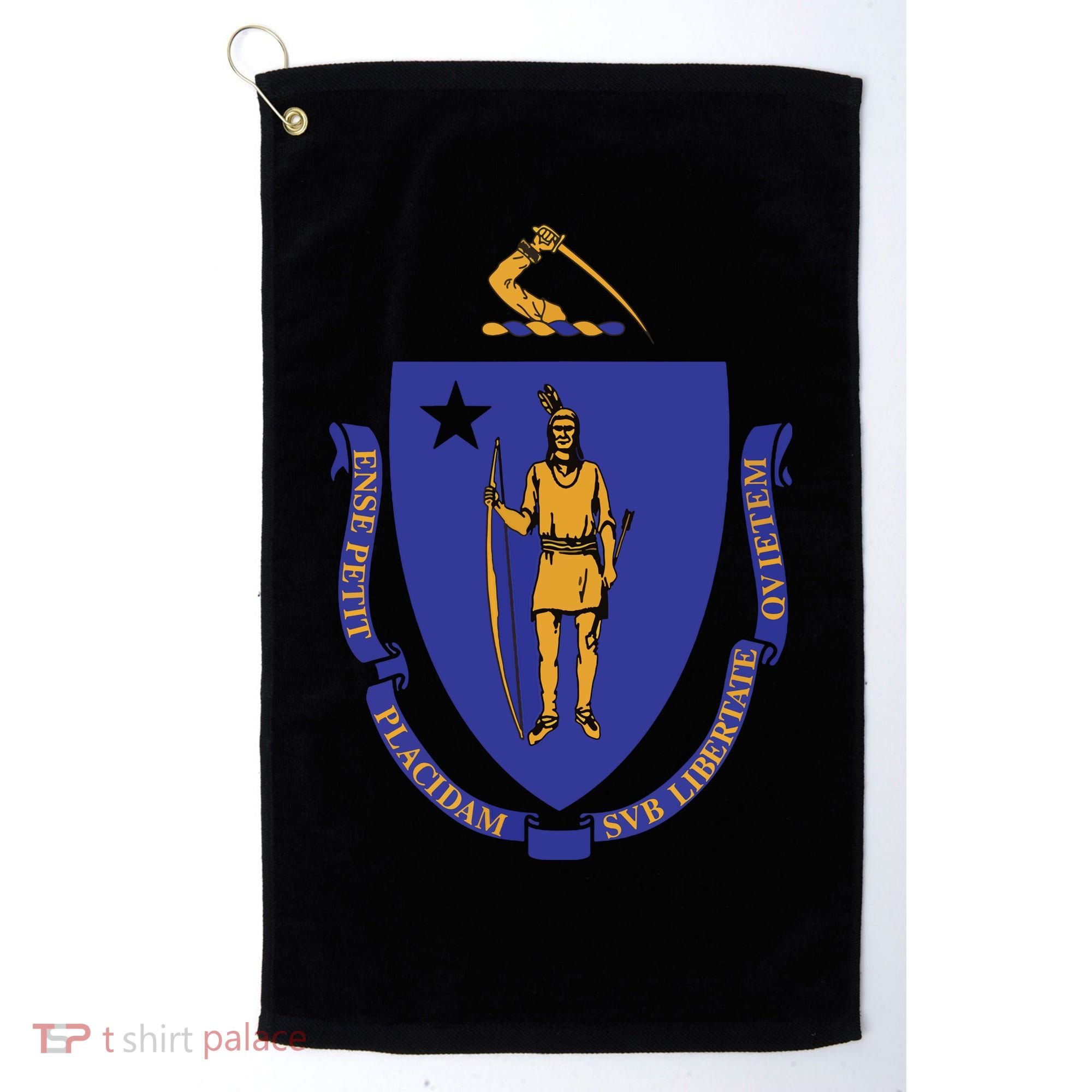 Massachusetts State Flag Us State Flag Golf Towel