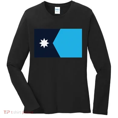 Minnesota State Flag Women's Long Sleeve Shirt