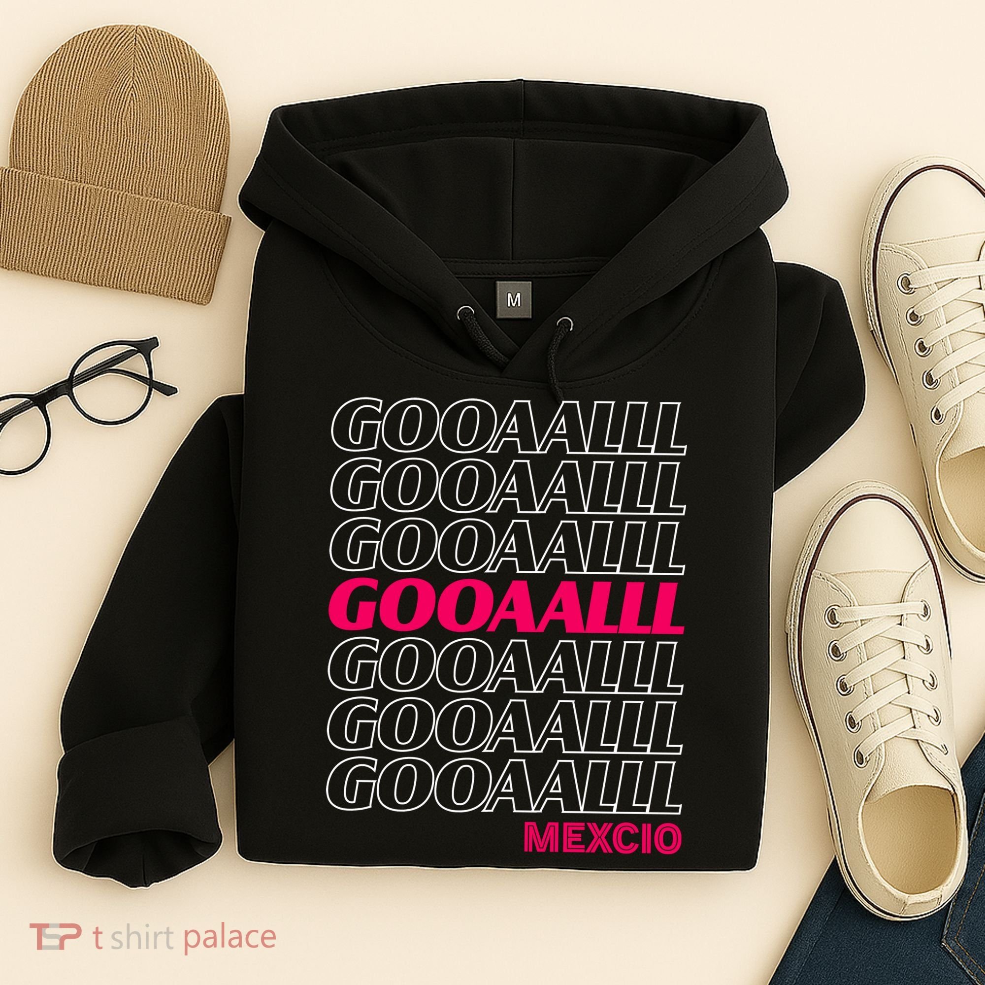 Mexico Soccer Fan GOOAALLL Apparel Goal Hoodie