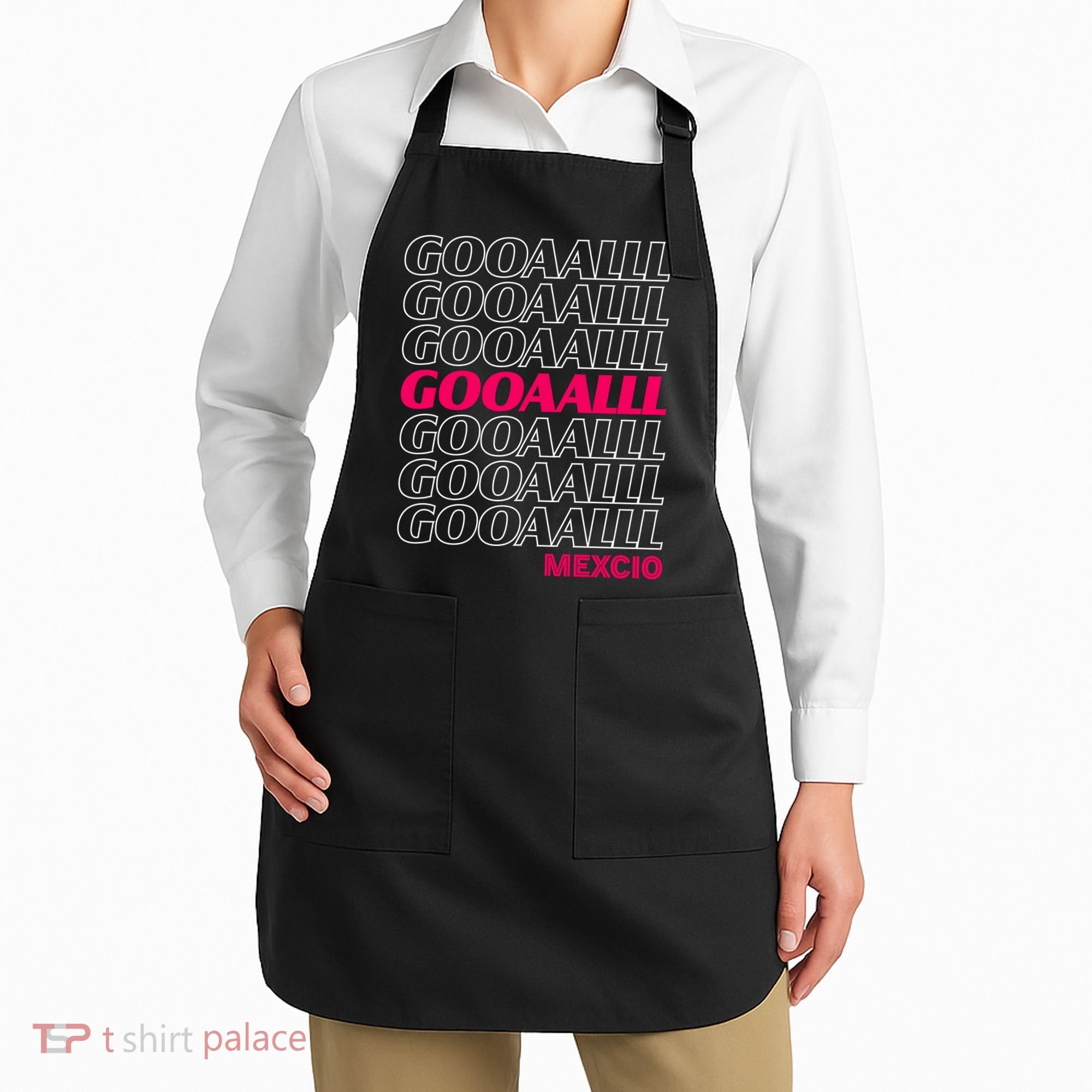 Mexico Soccer Fan GOOAALLL Apparel Goal Apron