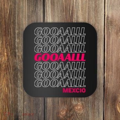 Mexico Soccer Fan GOOAALLL Apparel Goal Coaster
