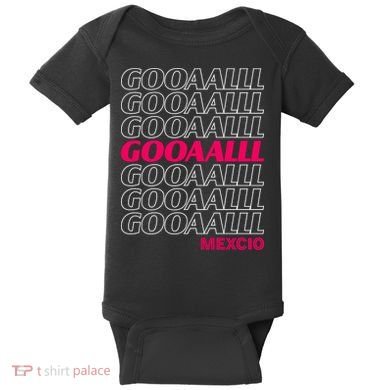 Mexico Soccer Fan GOOAALLL Apparel Goal Baby Bodysuit