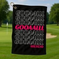 Mexico Soccer Fan GOOAALLL Apparel Goal Golf Towel thumb 1