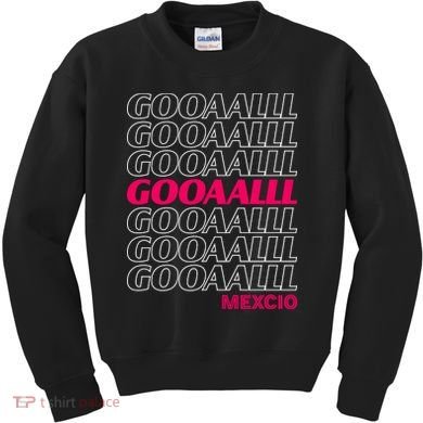 Mexico Soccer Fan GOOAALLL Apparel Goal Kids Sweatshirt