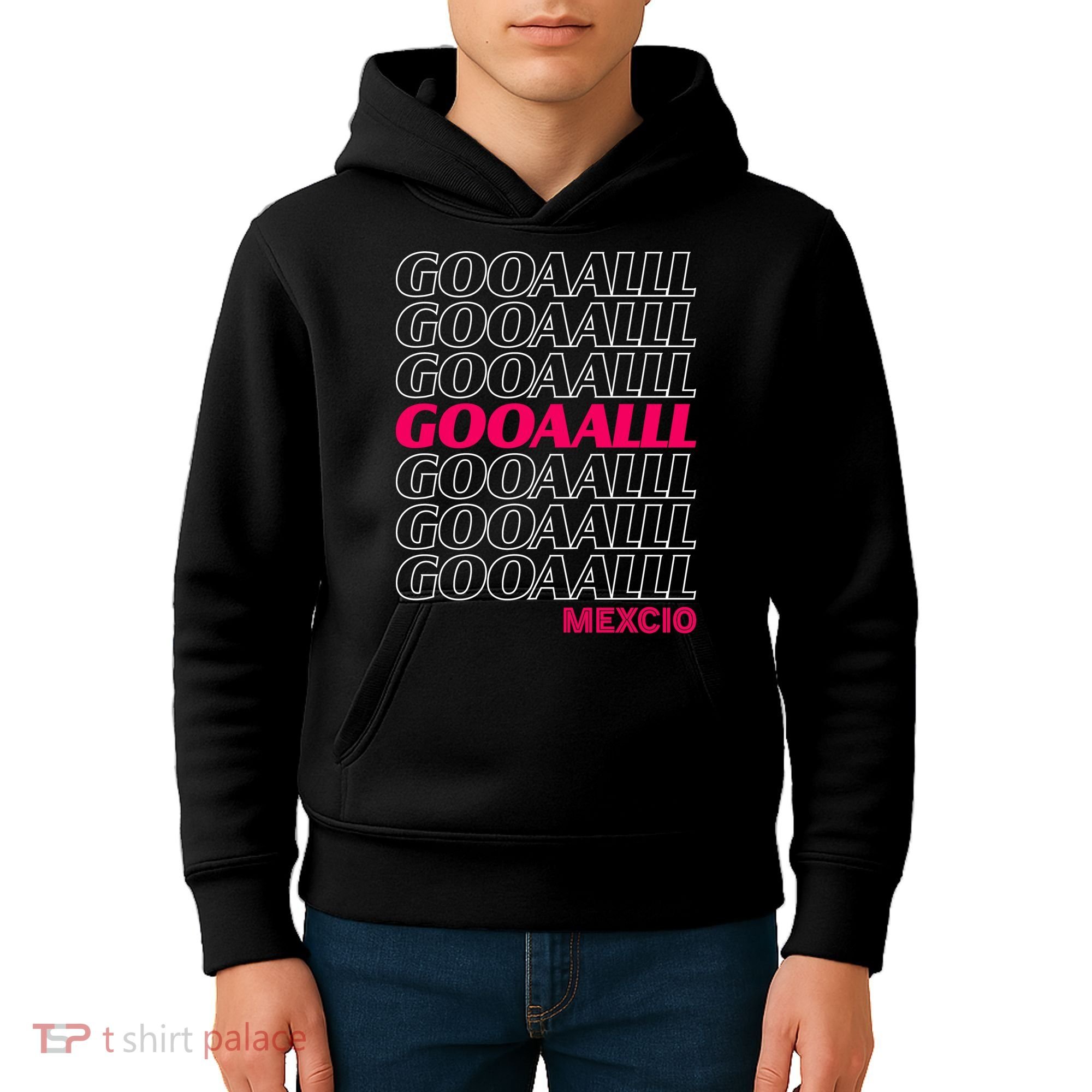 Mexico Soccer Fan GOOAALLL Apparel Goal Kids Hoodie