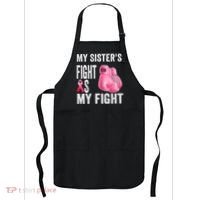 My Sisters Fight Is My Fight Breast Cancer Boxing Gloves Apron thumb 0