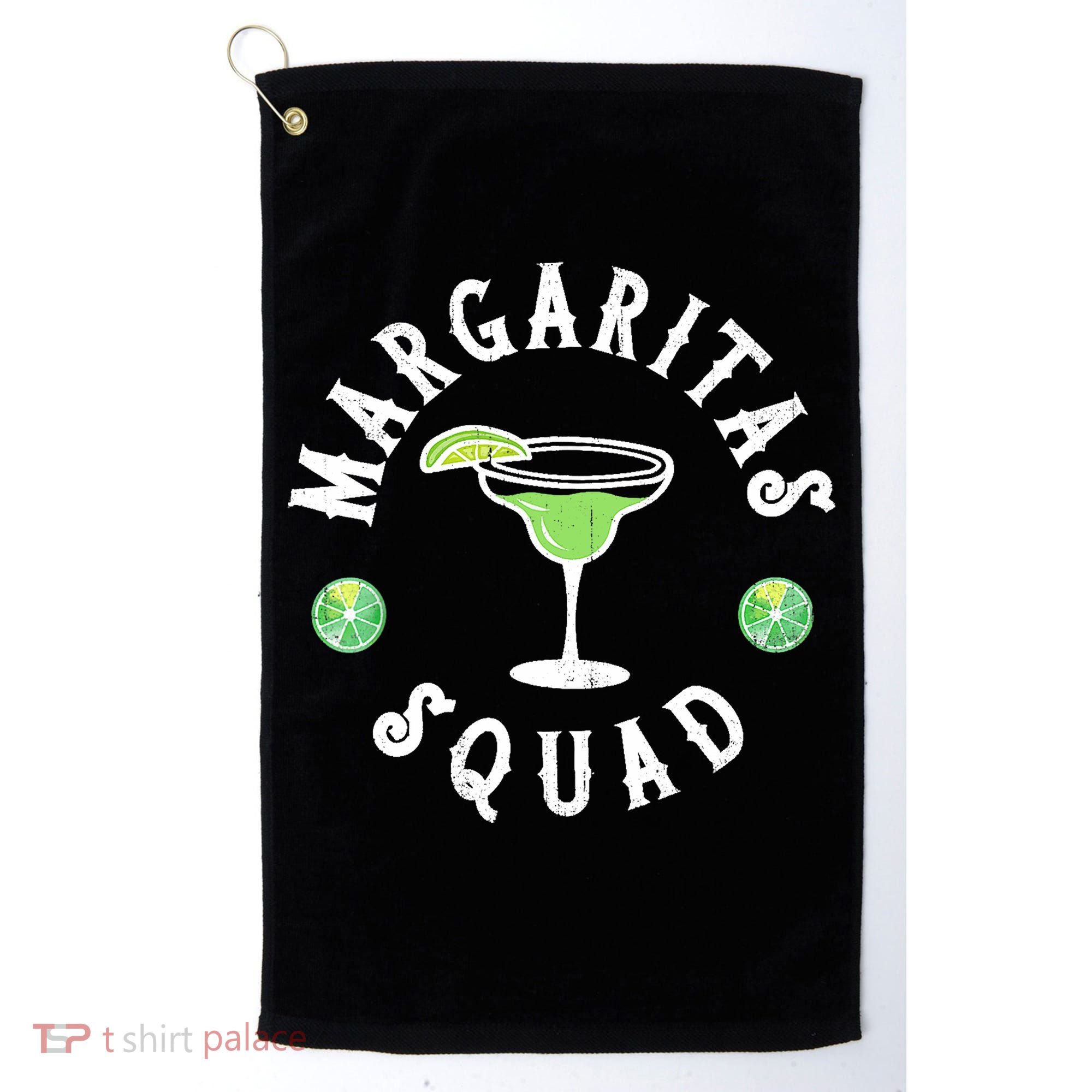 Margarita Squad Funny Cinco De Mayo Lime Drinking Golf Towel