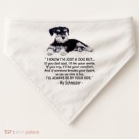 Miniature Schnauzer Funny Gift USA-Made Doggie Bandana thumb 0