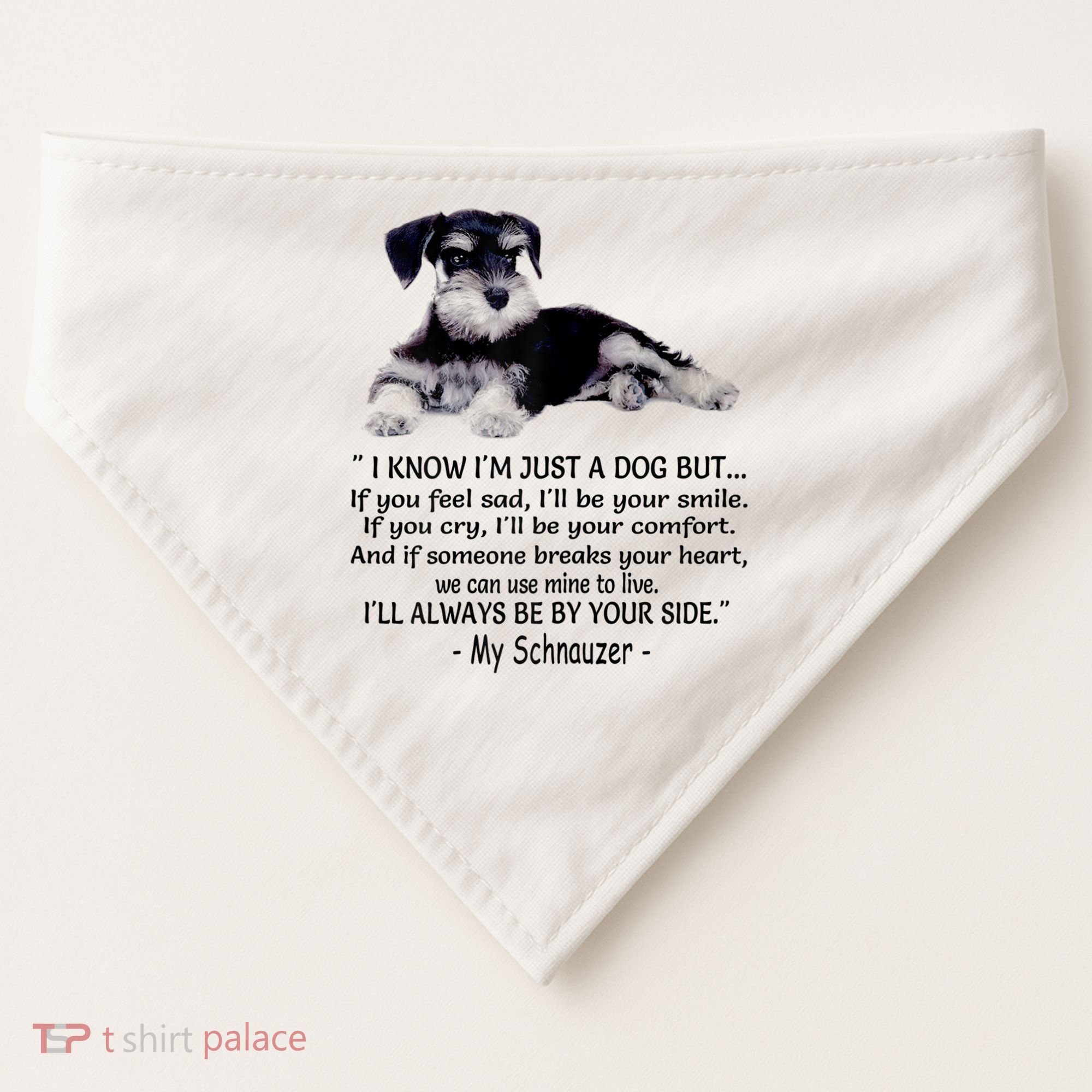 Miniature Schnauzer Funny Gift USA-Made Doggie Bandana