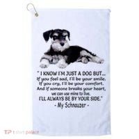 Miniature Schnauzer Funny Gift Golf Towel thumb 0