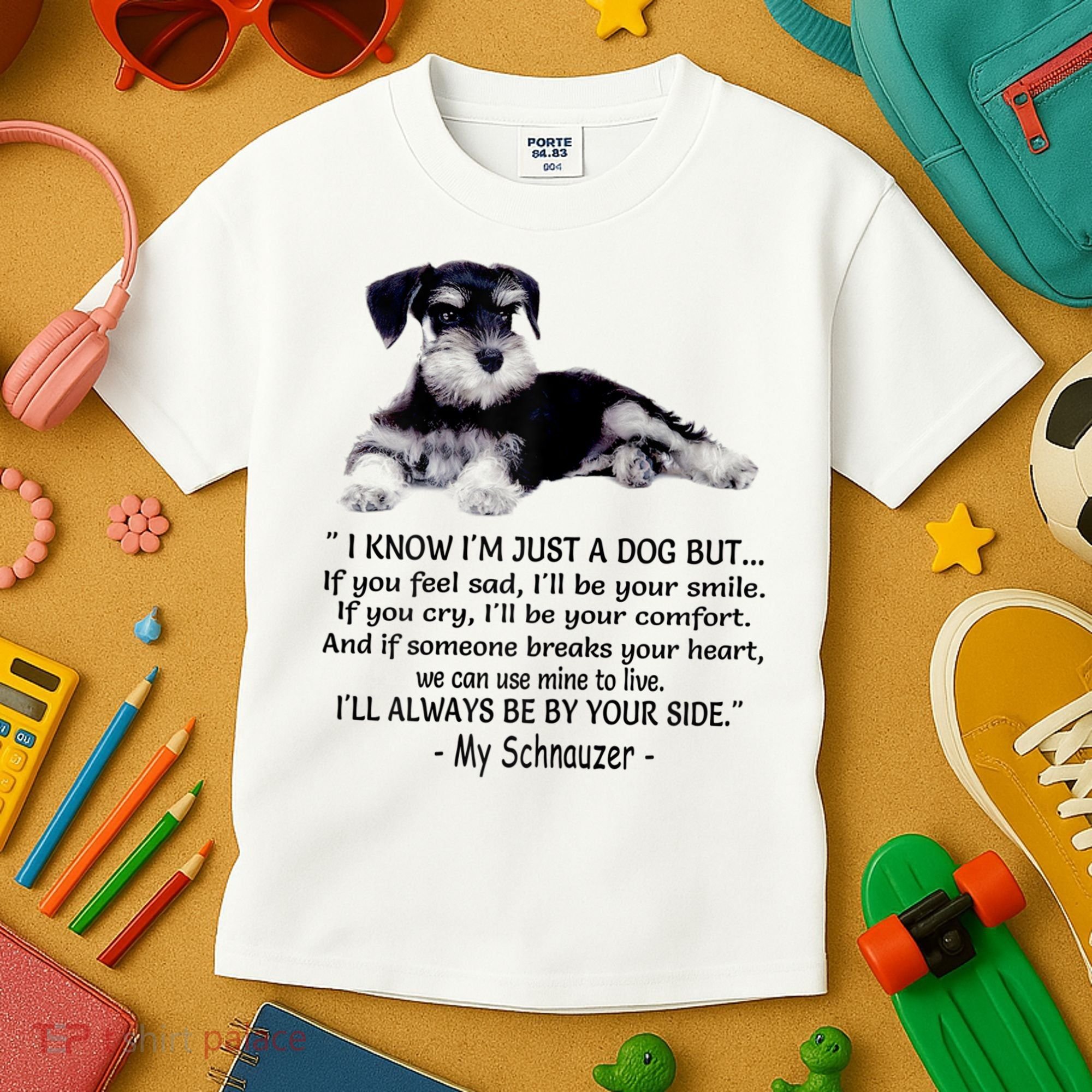 Miniature Schnauzer Funny Gift Kids T-Shirt