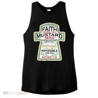 Mustard Seed Faith Christian Gifts Mathew 17 20 Scripture Ladies PosiCharge Tri-Blend Wicking Tank thumb 0