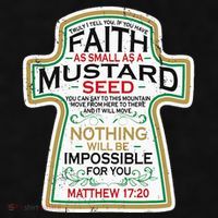 Mustard Seed Faith Christian Gifts Mathew 17 20 Scripture Ladies PosiCharge Tri-Blend Wicking Tank thumb 2