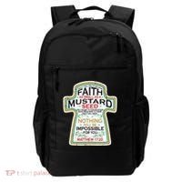Mustard Seed Faith Christian Gifts Mathew 17 20 Scripture Backpack thumb 0