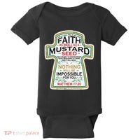 Mustard Seed Faith Christian Gifts Mathew 17 20 Scripture Baby Bodysuit thumb 0