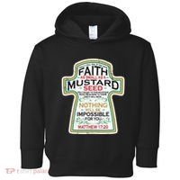 Mustard Seed Faith Christian Gifts Mathew 17 20 Scripture Toddler Hoodie thumb 0