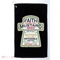 Mustard Seed Faith Christian Gifts Mathew 17 20 Scripture Golf Towel thumb 0
