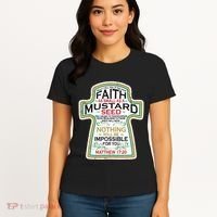Mustard Seed Faith Christian Gifts Mathew 17 20 Scripture Women's T-Shirt thumb 4