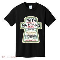 Mustard Seed Faith Christian Gifts Mathew 17 20 Scripture Kids T-Shirt thumb 0