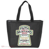 Mustard Seed Faith Christian Gifts Mathew 17 20 Scripture Tote Bag thumb 0