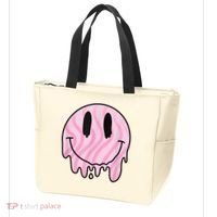 Melted Smiley Face Retro 80s Dripping Melting Happy Smile Tote Bag thumb 3