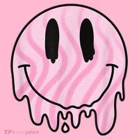 Melted Smiley Face Retro 80s Dripping Melting Happy Smile Coaster thumb 2