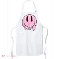 Melted Smiley Face Retro 80s Dripping Melting Happy Smile Apron thumb 0