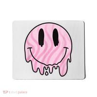 Melted Smiley Face Retro 80s Dripping Melting Happy Smile Mousepad thumb 0