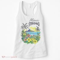 Maui Strong Fundraiser Helping Wildfires On Maui Women's Tank Top thumb 0