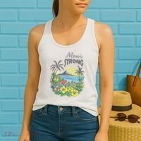 Maui Strong Fundraiser Helping Wildfires On Maui Women's Tank Top thumb 2