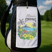 Maui Strong Fundraiser Helping Wildfires On Maui Golf Towel thumb 2
