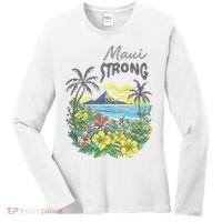 Maui Strong Fundraiser Helping Wildfires On Maui Women's Long Sleeve Shirt thumb 0