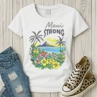 Maui Strong Fundraiser Helping Wildfires On Maui Women's T-Shirt thumb 3