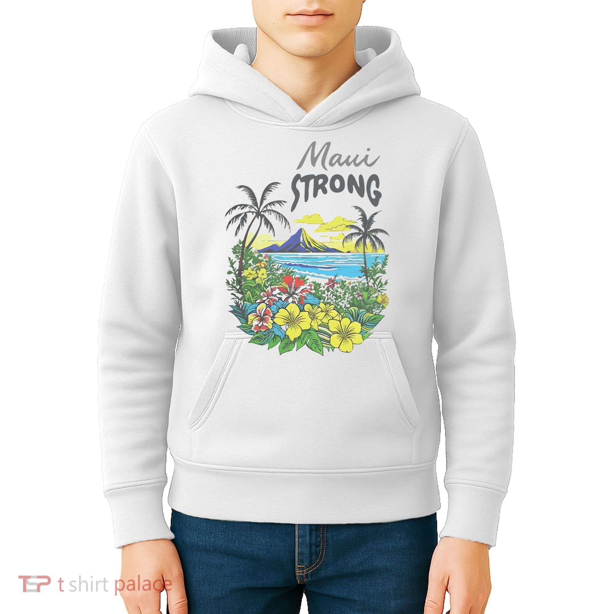 Maui Strong Fundraiser Helping Wildfires On Maui Kids Hoodie