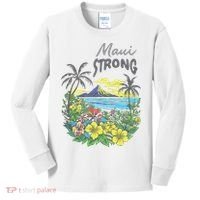 Maui Strong Fundraiser Helping Wildfires On Maui Kids Long Sleeve Shirt thumb 0