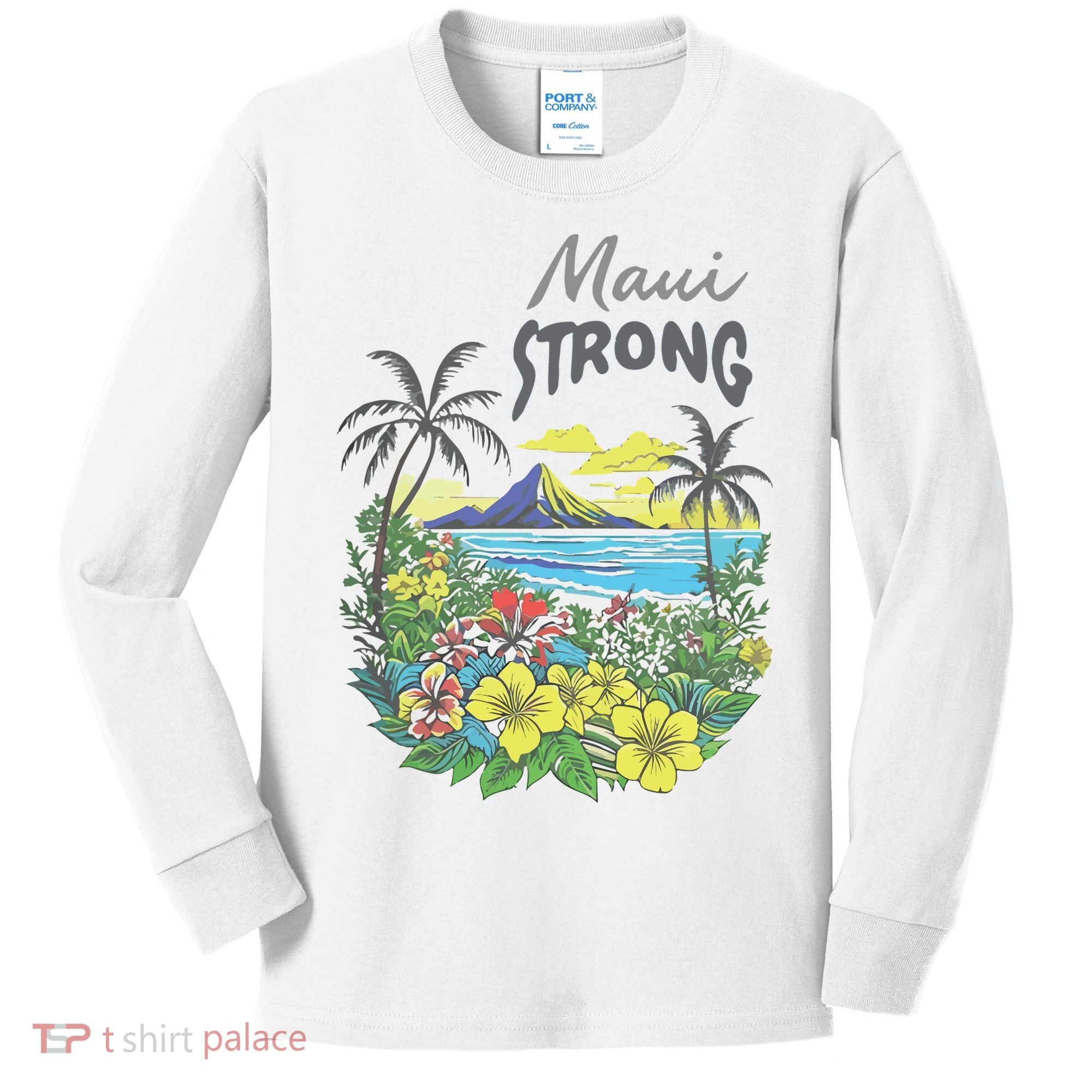 Maui Strong Fundraiser Helping Wildfires On Maui Kids Long Sleeve Shirt