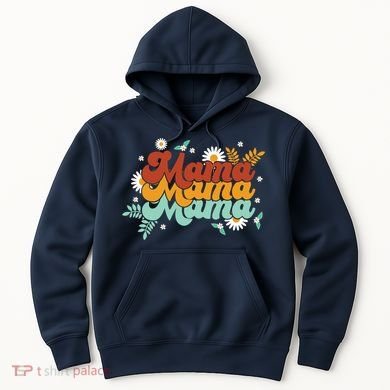 Mama Spring Floral Cute Mom Gift Hoodie