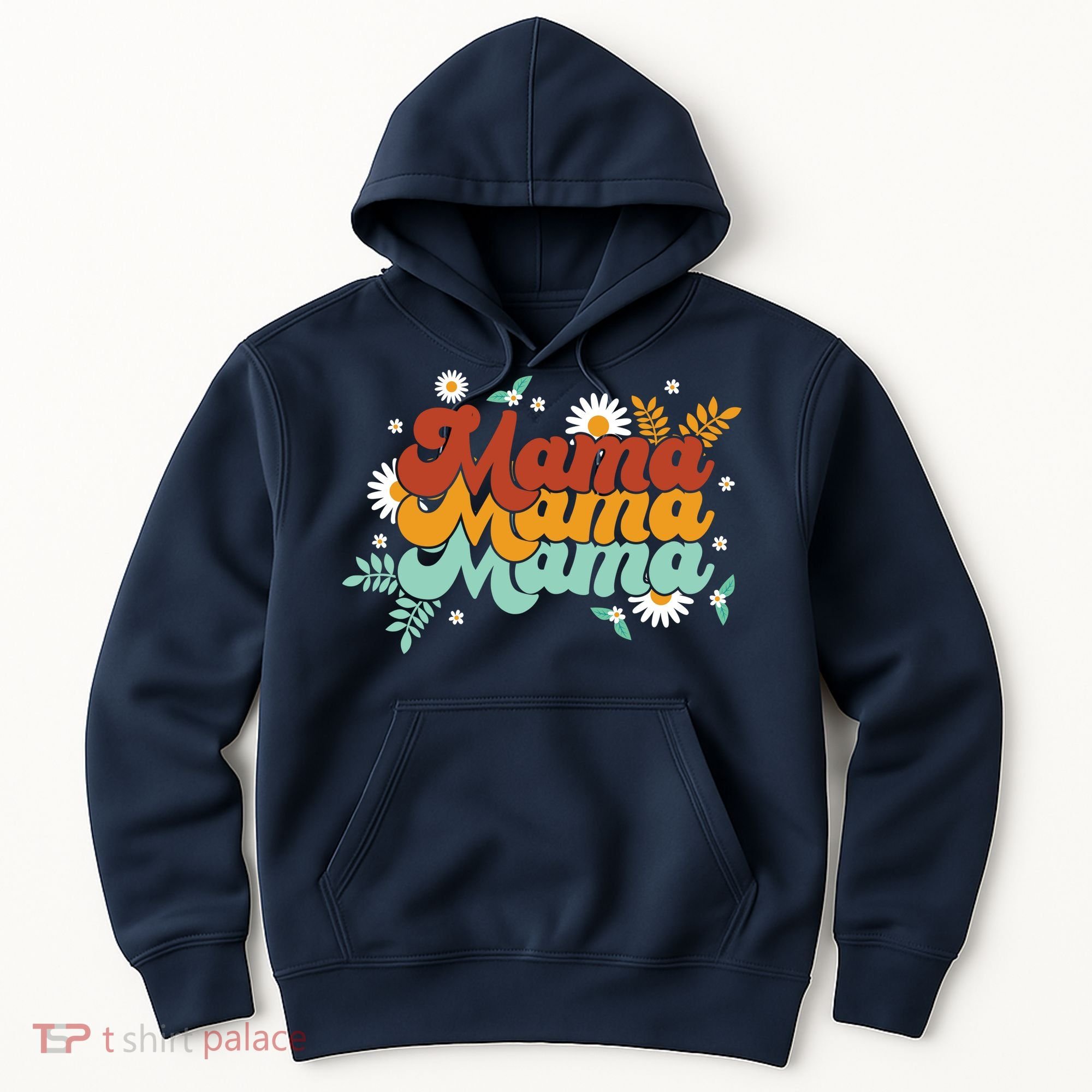 Mama Spring Floral Cute Mom Gift Hoodie