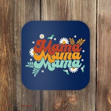 Mama Spring Floral Cute Mom Gift Coaster