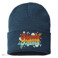 Mama Spring Floral Cute Mom Gift Sustainable Knit Beanie thumb 0