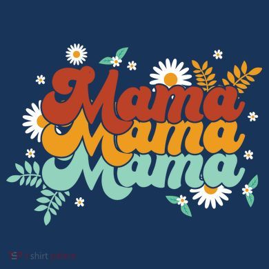 Mama Spring Floral Cute Mom Gift Sustainable Knit Beanie