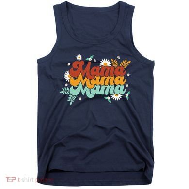 Mama Spring Floral Cute Mom Gift Tank Top