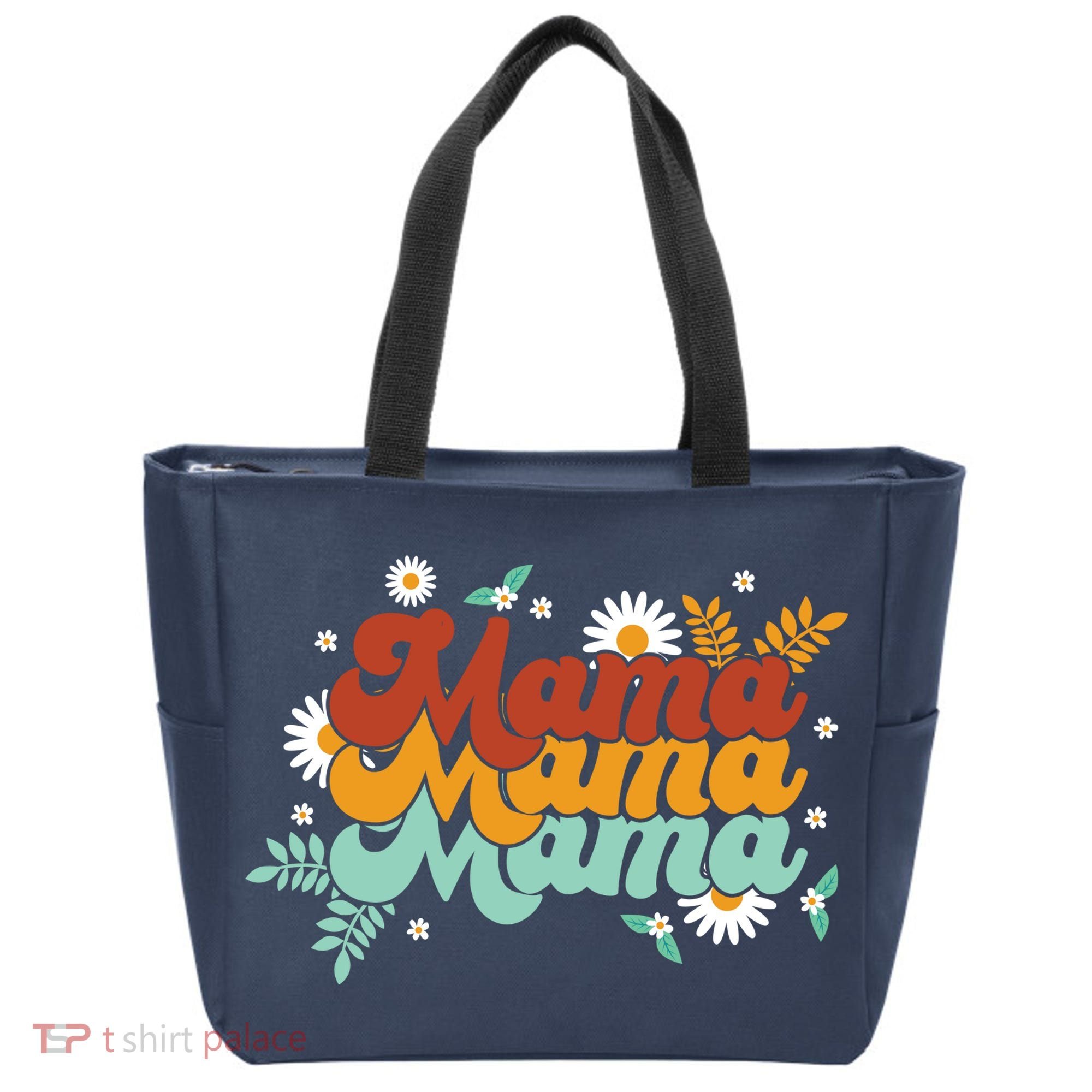 Mama Spring Floral Cute Mom Gift Tote Bag