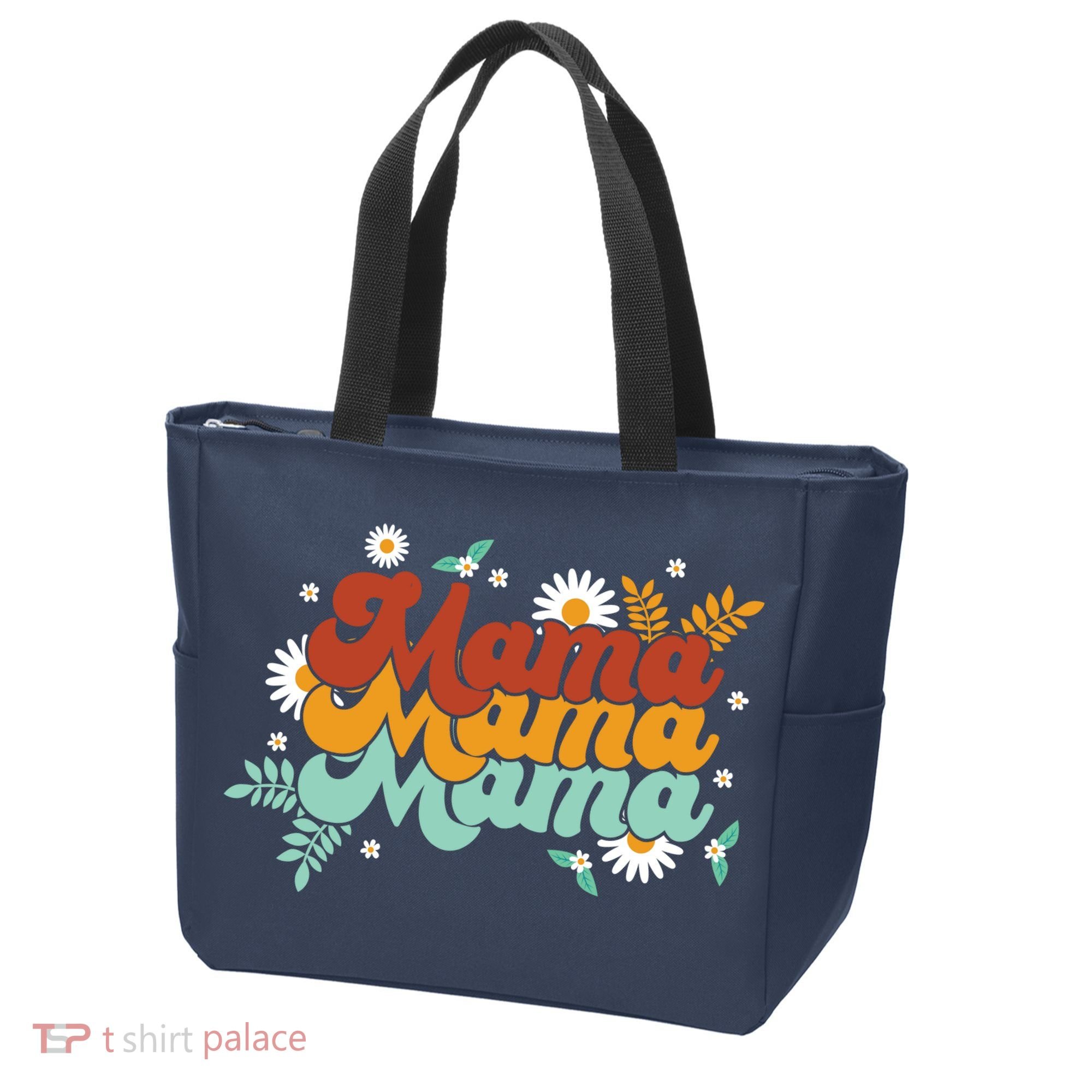 Mama Spring Floral Cute Mom Gift Tote Bag