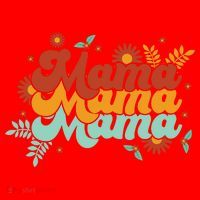 Mama Spring Floral Cute Mom Gift Santa Hat thumb 1