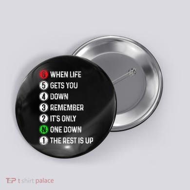 Motorcycle Shift Funny Saying Motocross Motorbike Biker Gift Button