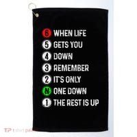 Motorcycle Shift Funny Saying Motocross Motorbike Biker Gift Golf Towel thumb 0
