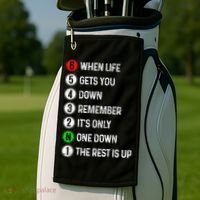 Motorcycle Shift Funny Saying Motocross Motorbike Biker Gift Golf Towel thumb 2